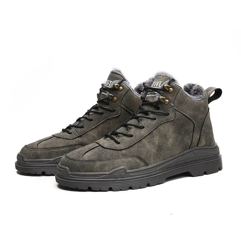 Winter Fleece Outdoor Martin Boots for Men
