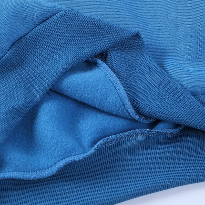 Close-up of blue fabric texture