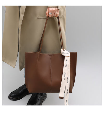 women’s tote bag premium leather large capacity