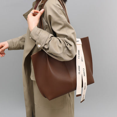 women’s tote bag premium leather large capacity