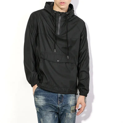 Pullover Hoodie Windbreaker Jacket - front view