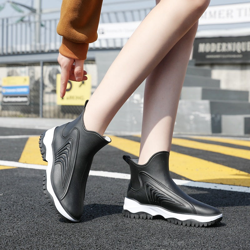 Black Rain Boots