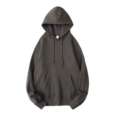 Gray hoodie on a white background