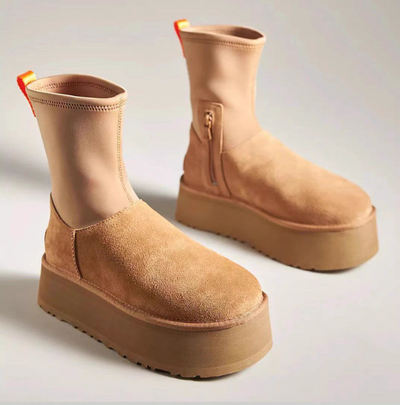 Suede Platform Boots