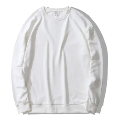 White sweatshirt on a white background