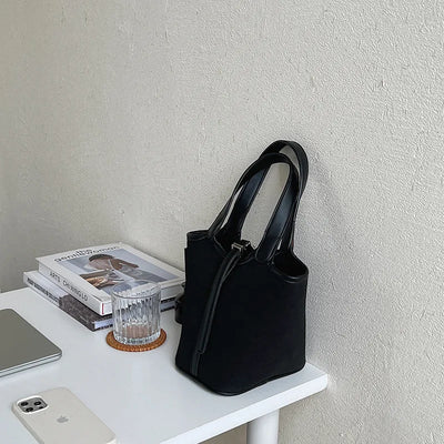 Suede Handbag