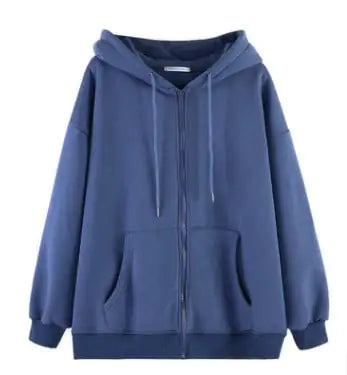 Blue hoodie on a white background