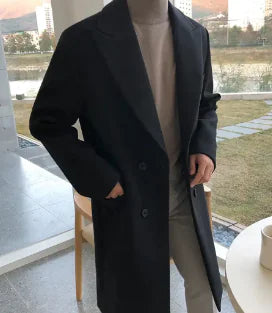 Men's Wool Overcoat Fiorinni Sivan – Elegant One Piece Coat