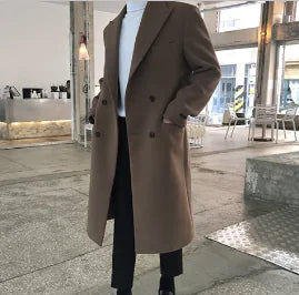 Men's Wool Overcoat Fiorinni Sivan – Elegant One Piece Coat