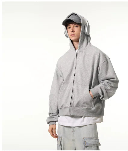 Fleece Hoddie with Zip