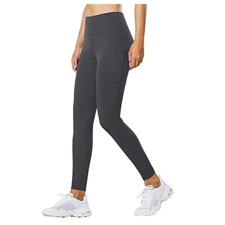 Breathable Gray Leggings – Comfortable Flexible Activewear for Women