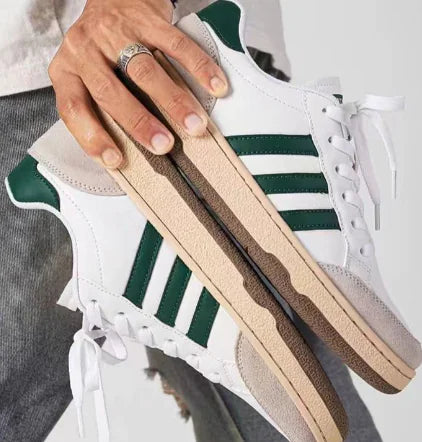 white and green trainers for men