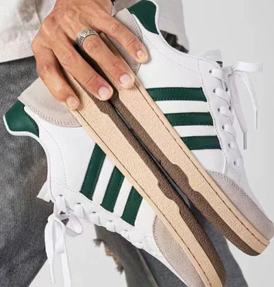 white and green trainers for men