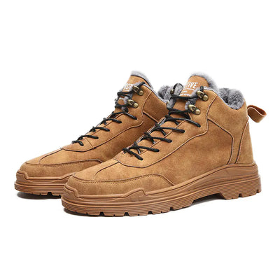 Winter Fleece Outdoor Martin Boots for Men