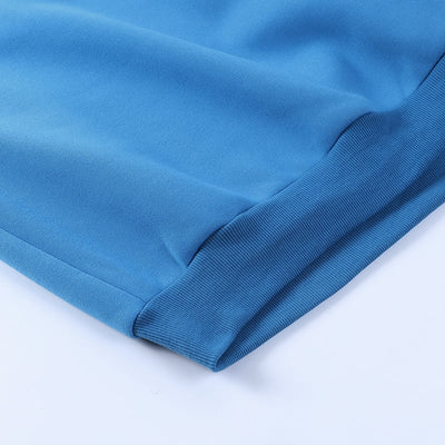 Close-up of blue fabric on a white background