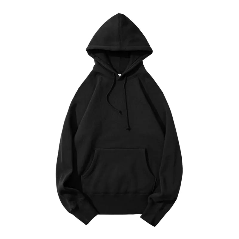 Black hoodie on a white background