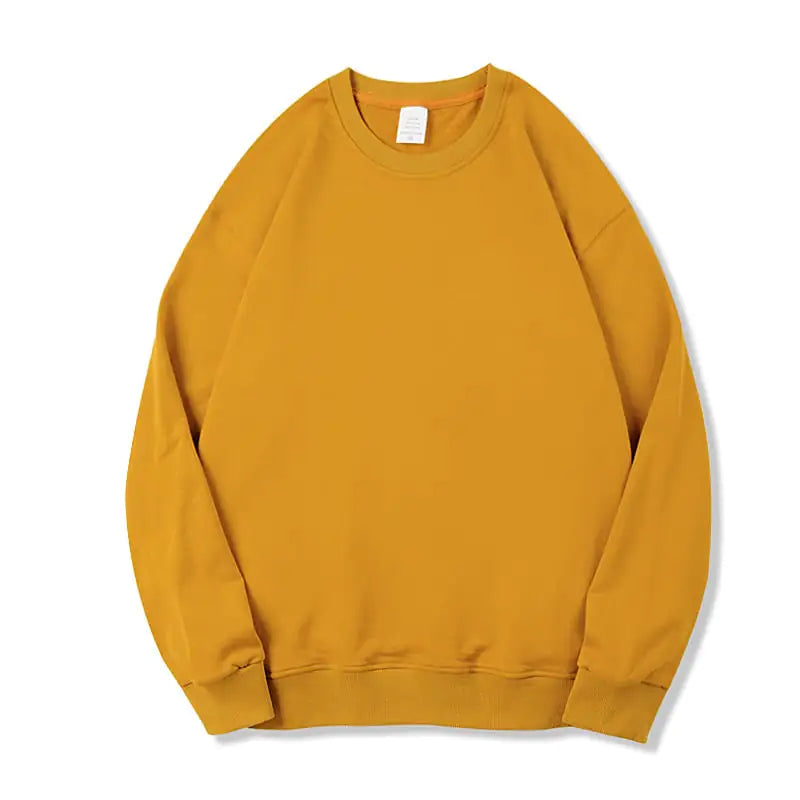 Yellow sweatshirt on a white background