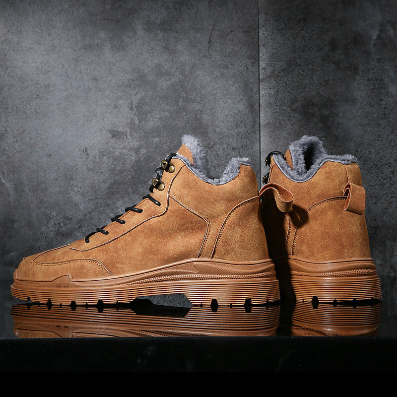 Winter Fleece Outdoor Martin Boots for Men