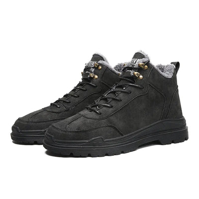 Winter Fleece Outdoor Martin Boots for Men