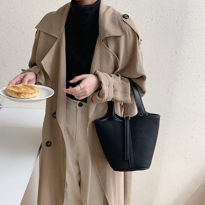 Suede Handbag