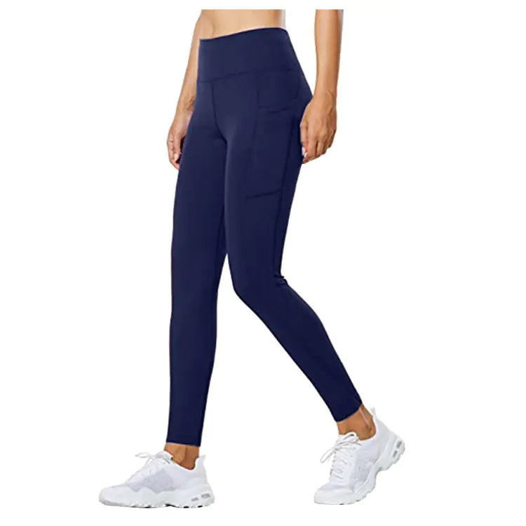 Breathable Blue Leggings – Comfortable Flexible Activewear for Women
