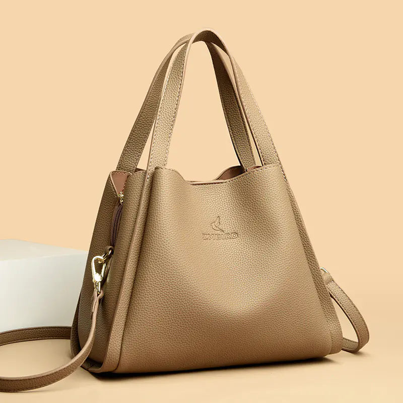 beige handbag