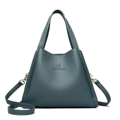 green handbag with a strap